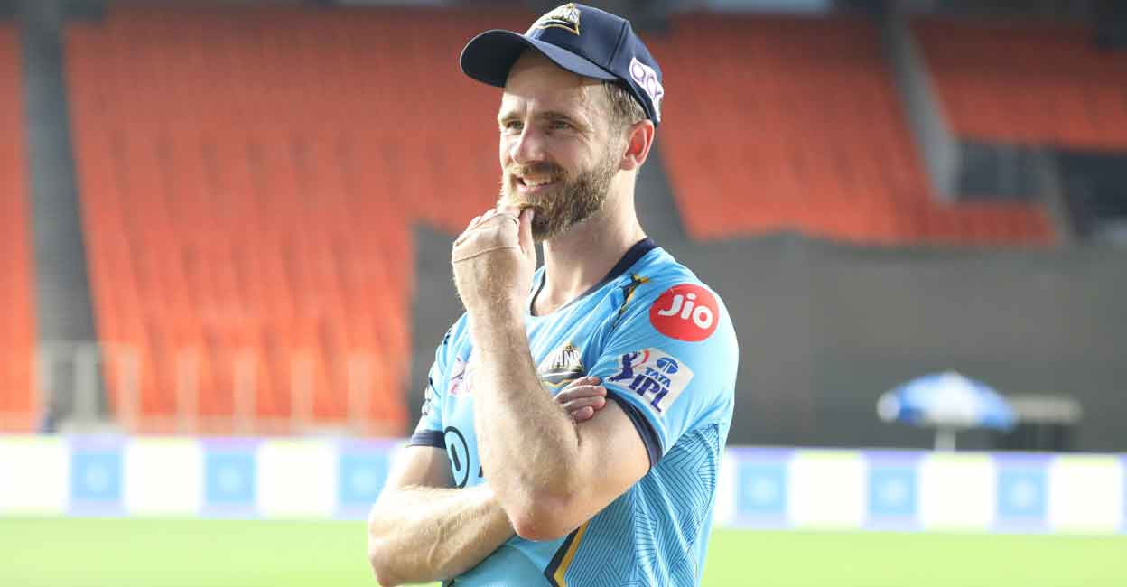 Kane Williamson Titans did not mention who would replace Williamson in their squad. File photo: Twitter@gujarat_titans