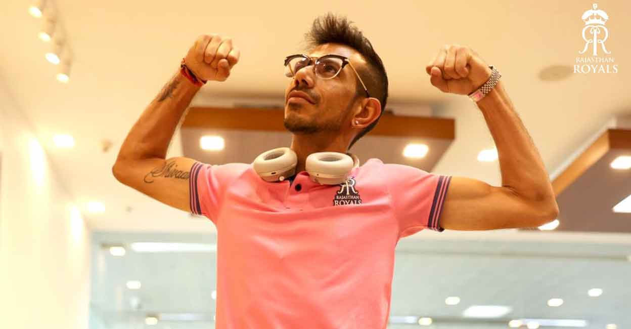 Yuzvendra Chahal strikes a pose. Photo: Twitter@rajasthanroyals