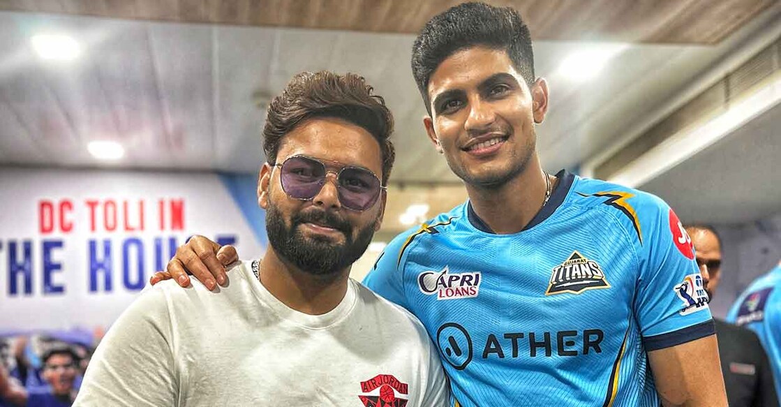 Rishabh Pant with Shubman Gill. Photo: Twitter@IPL