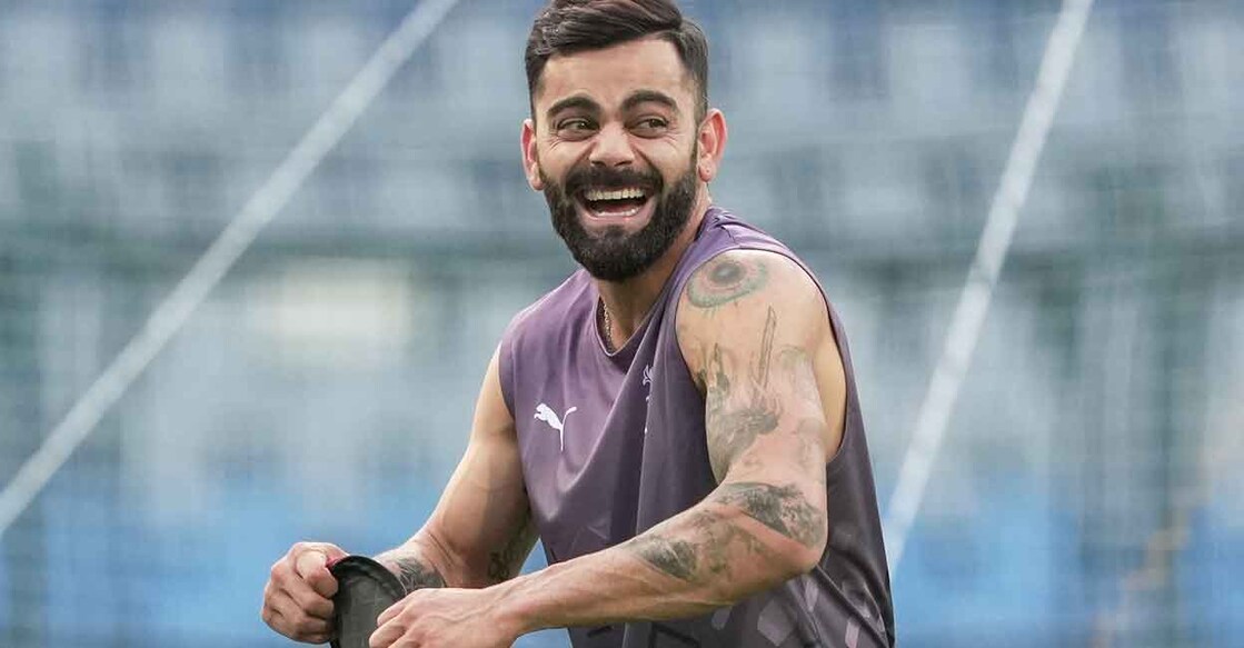 Virat Kohli during a practice session. File photo: PTI/Kunal Patil