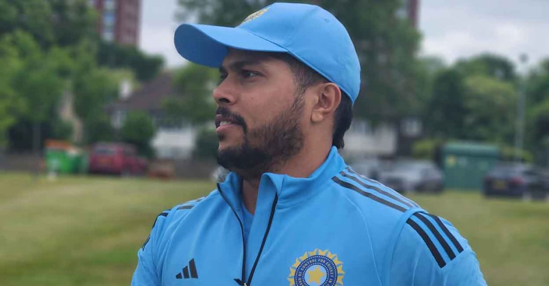 Indian pacer Umesh Yadav during a training session. Photo: Twitter@BCCI