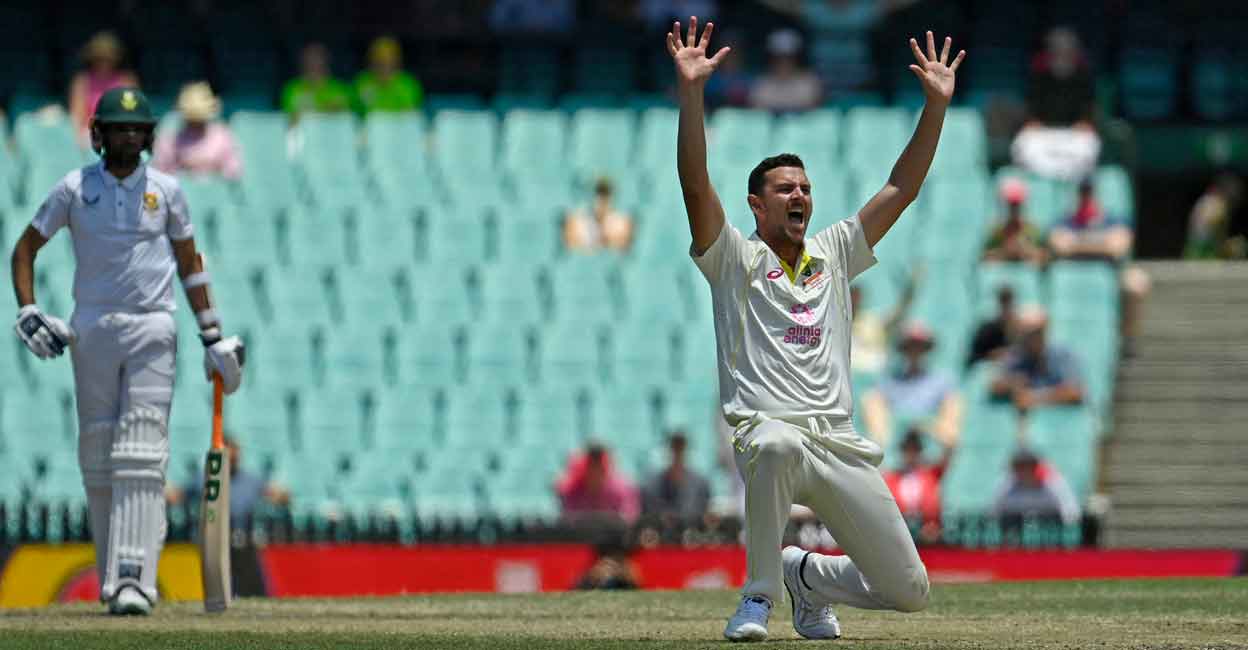 Josh Hazlewood had cut short his IPL campaign earlier this month. File photo: Reuters/Jaimi Joy