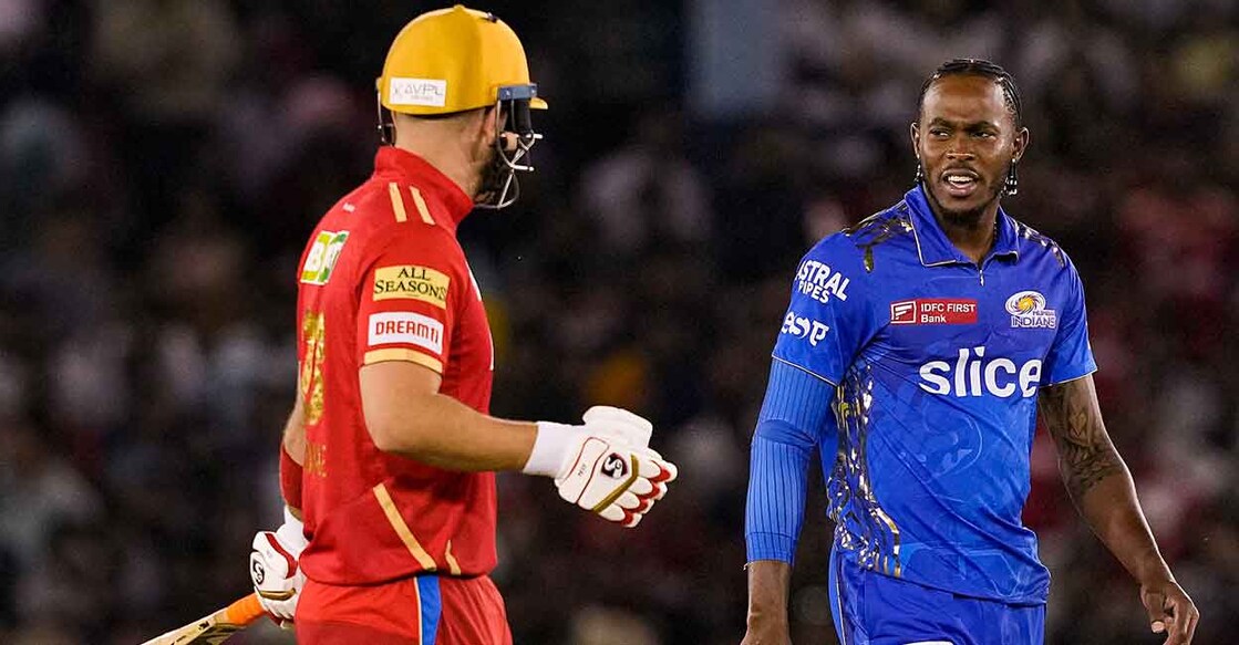 Jofra Archer, right, played only five matches this season. File photo: PTI/Manvender Vashist Lav 