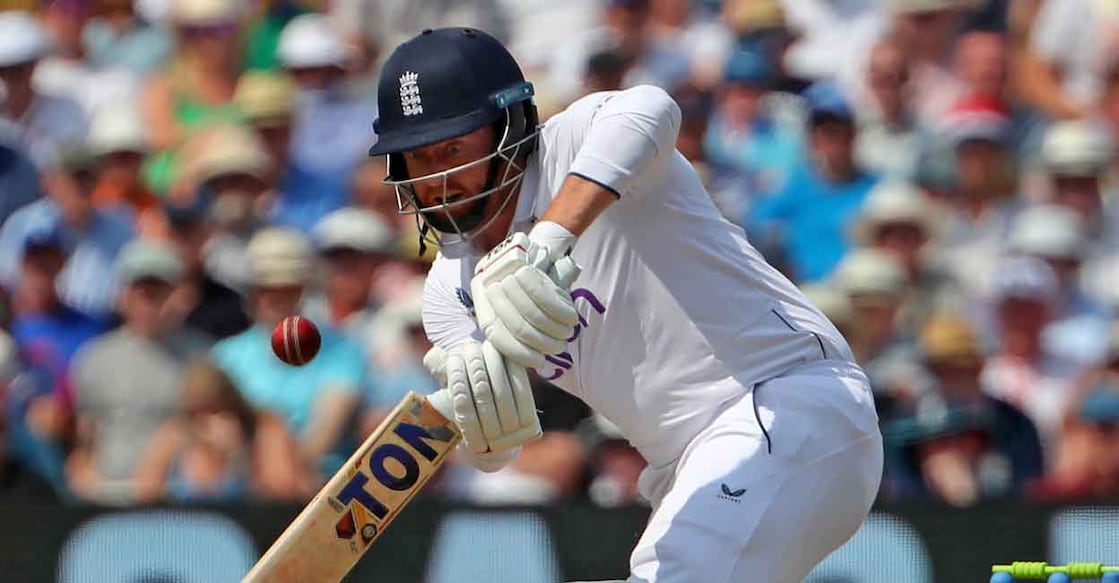 Jonny Bairstow Jonny Bairstow scored a vital run-a-ball 78. Photo: AFP/Geoff Caddick