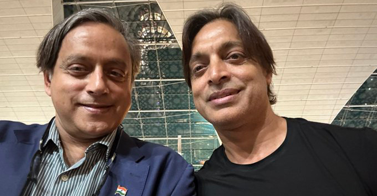Tharoor with Akhtar