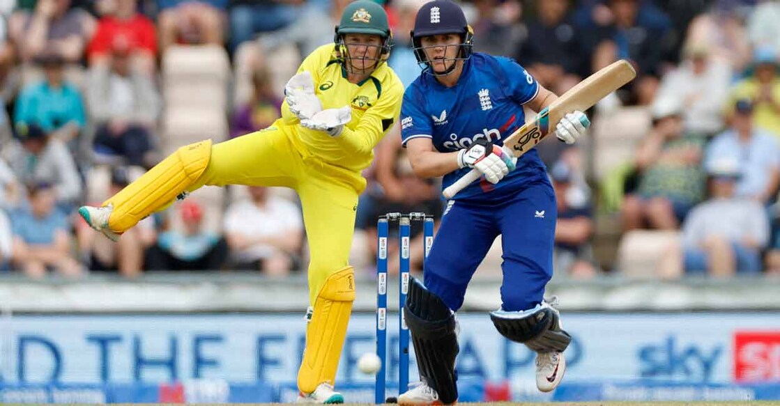 England's Nat Sciver-Brunt in action at Ashes ODI.  Reuters/Peter Cziborra
