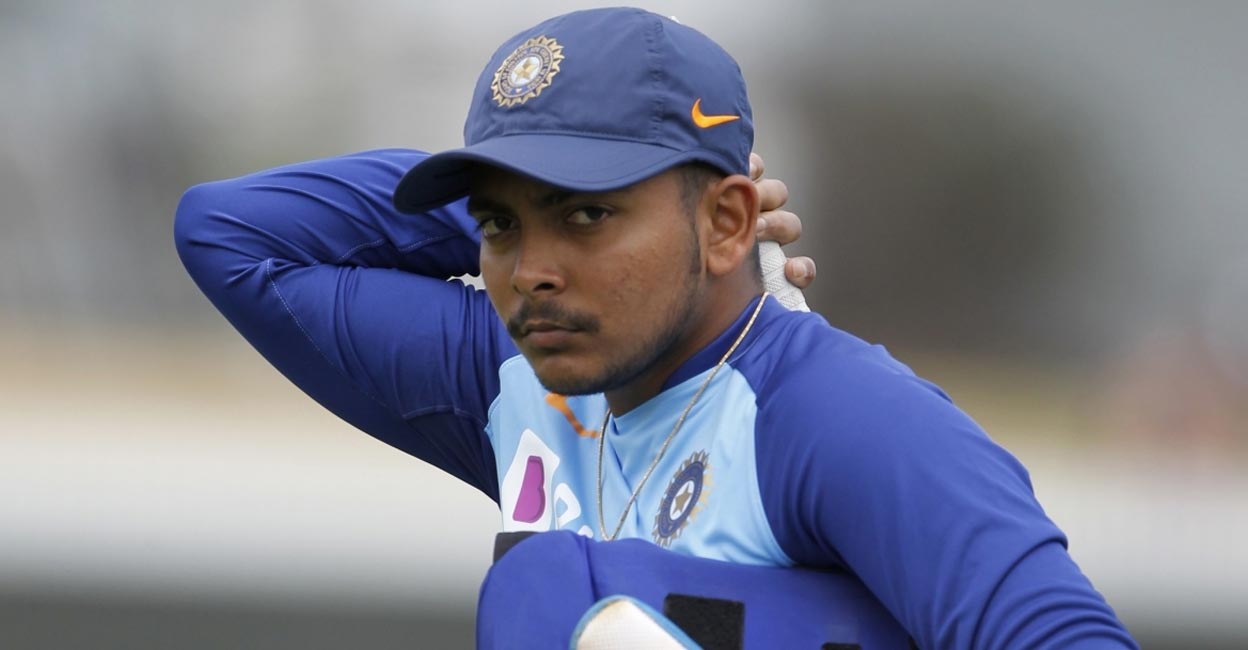 Prithvi Shaw Prithvi Shaw has not played an international match for almost two years. File photo: IANS