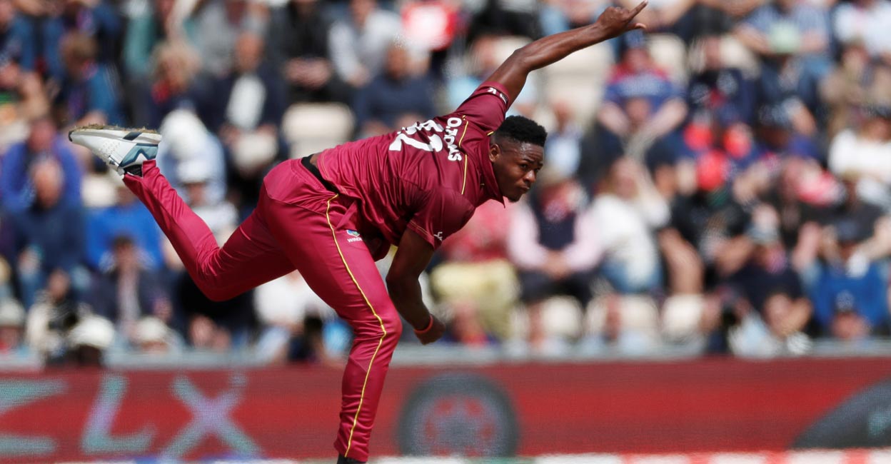 Oshane Thomas can trouble the batsmen with his pace. File photo: Reuters/Paul Childs 