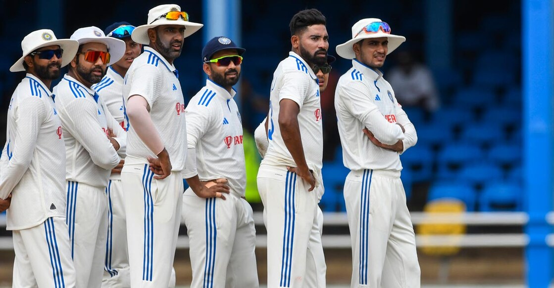 Team India Rain thwearted India's victory in the second Test. File photo: AFP/Randy Brooks