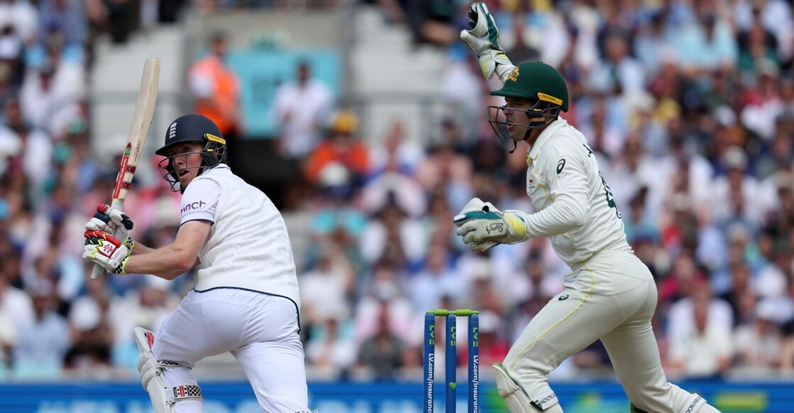 England's Zak Crawley in action. Photo: AFP/Adrian Dennis