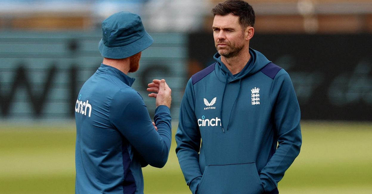 James Anderson during a practice session at Headingley on Wednesday. Photo: Action Images via Reuters/Lee Smith