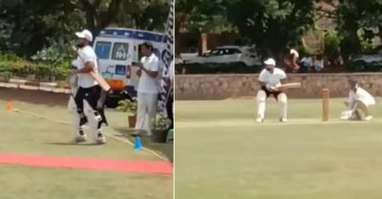 Pant batting A fan posted a video of Pant's batting on social media. Photos: Twitter@CricCrazyJohns