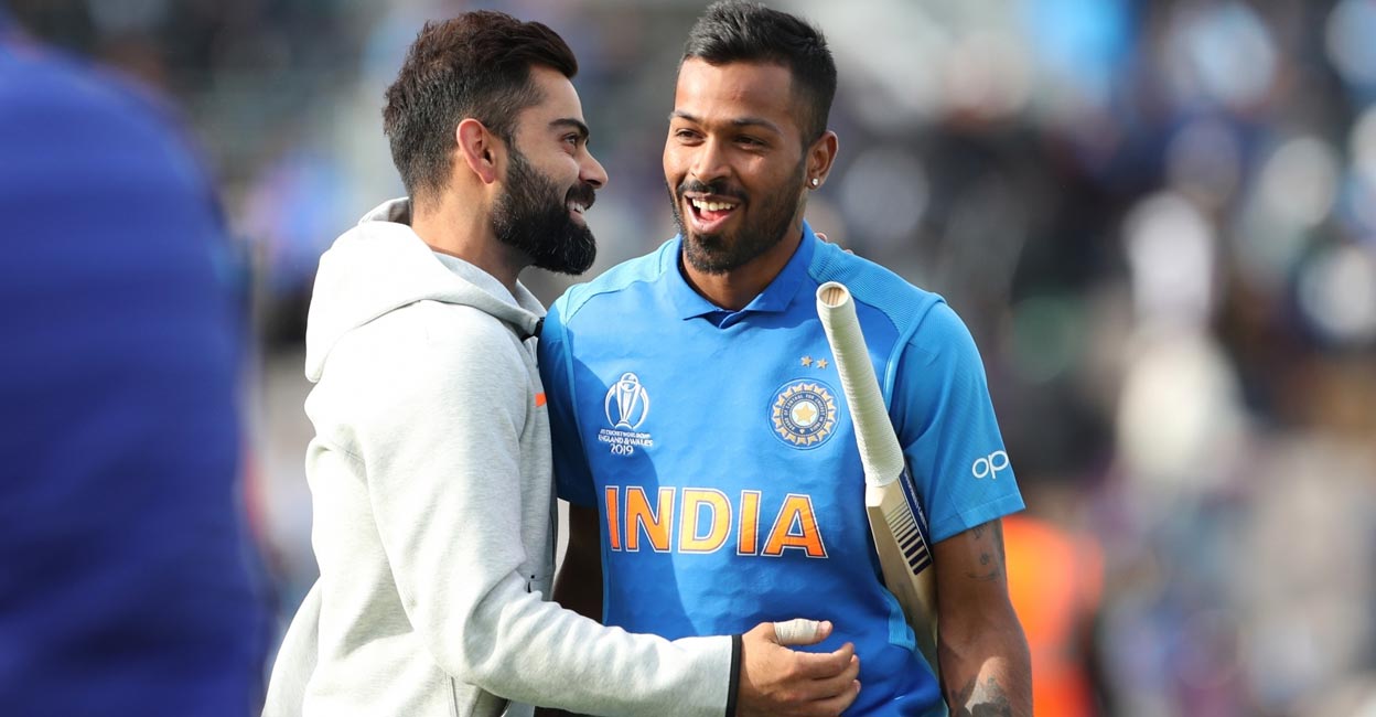 Virat Kohli with Hardik Pandya. File photo: IANS