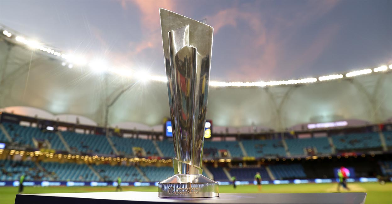 T20 World Cup trophy West Indies and the US were unveiled in late 2021 as the joint hosts of the biggest edition of the World Cup. File photo: IANS