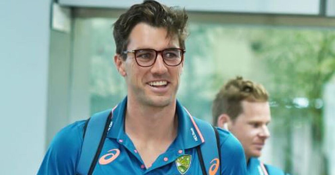 Australian captain Pat Cummins and senior player Steve Smith on their arrival. Photo: Special Arrangement