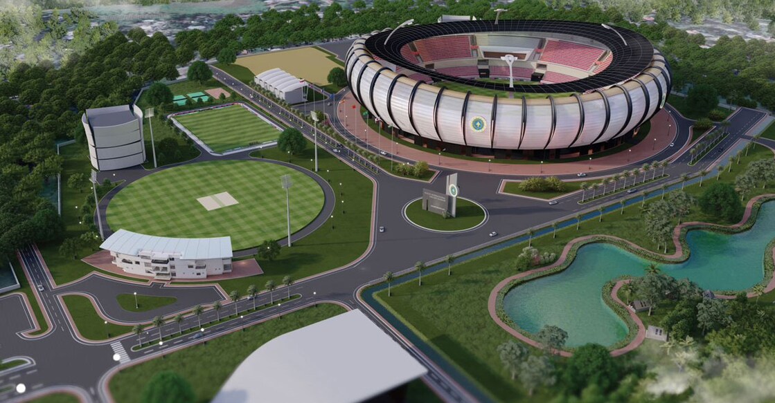 The design of the proposed cricket stadium. Graphic: KCA
