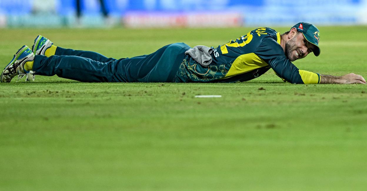 Maxwell was watching a concert when the incident took place. File photo: AFP/R Satish Babu
