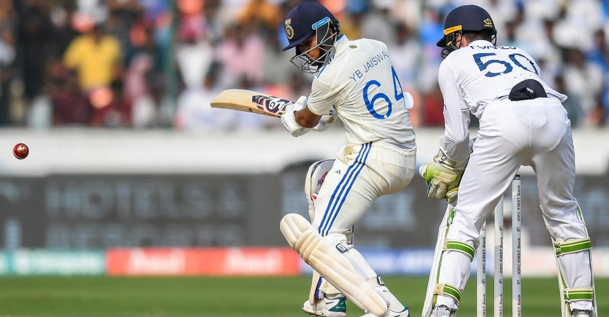 Indian opener Yashavi Jaiswal in action. Photo: AFP/Noah Seelam