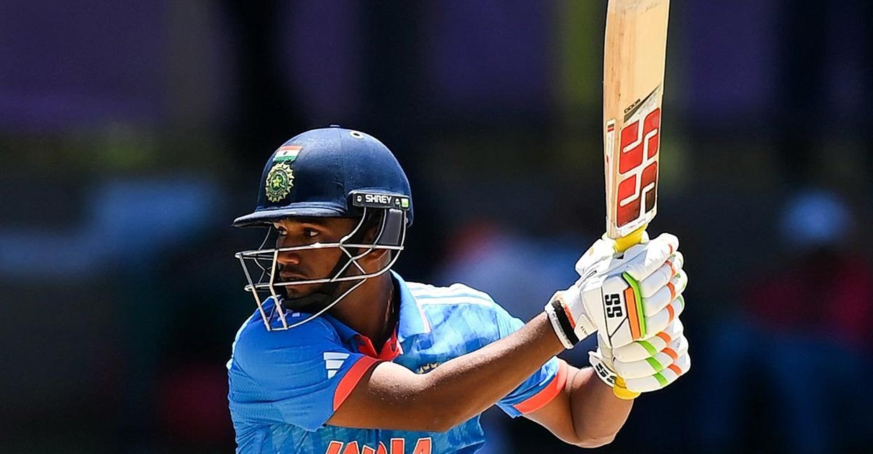 Musheer Khan Musheer Khan took only 34 balls to race to 100 from 50. Photo: X@BCCI