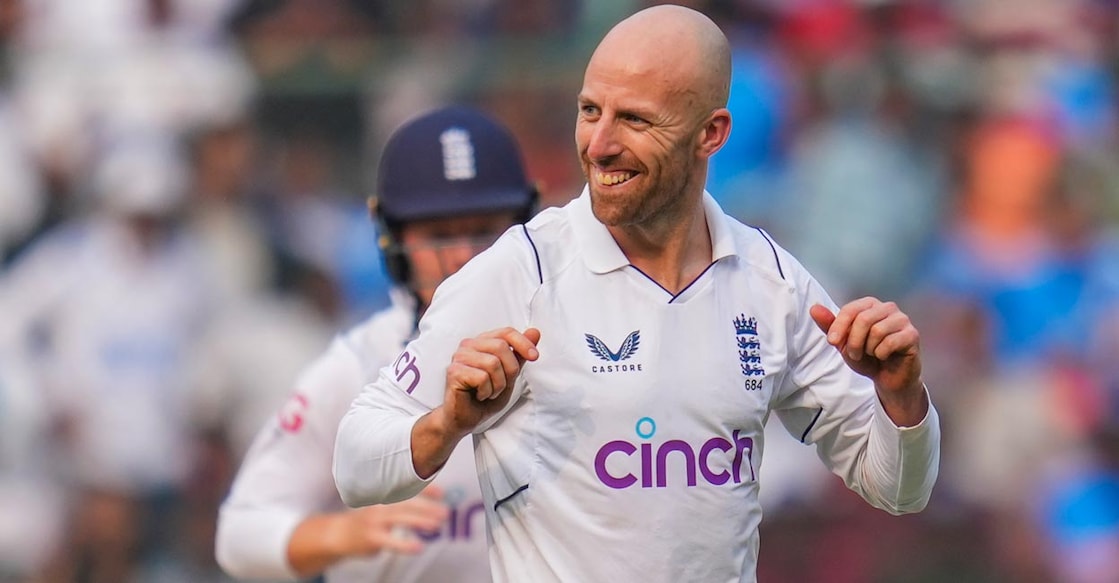 Jack Leach got the vital wicket of Rohit Sharma in the opening Test. File photo: PTI/Shailendra Bhojak