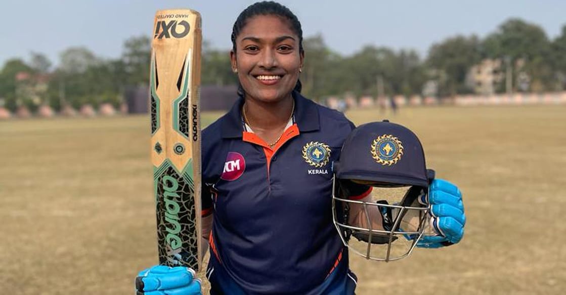 Sajana hit 16 fours in her hundred. Photo: Special Arrangement