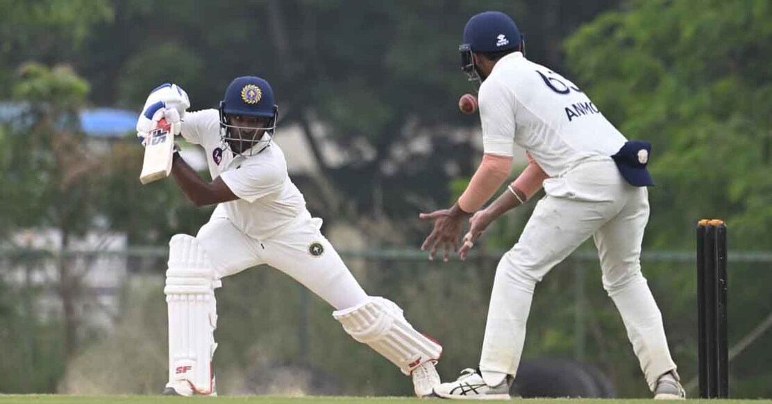 Kerala captain Sachin Baby in action against Punjab on the final day of the Ranji Trophy match. Photo: Special arrangement.