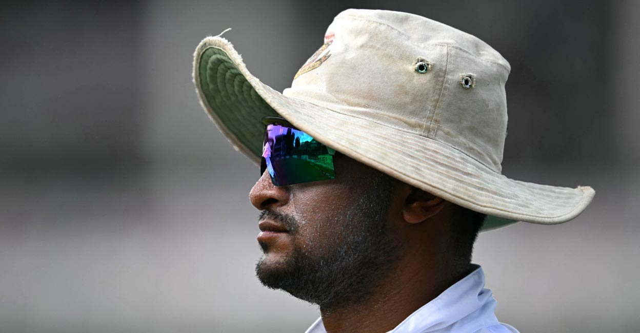 Shakib has not been home since protests erupted in July. File photo: AFP/Money Sharma