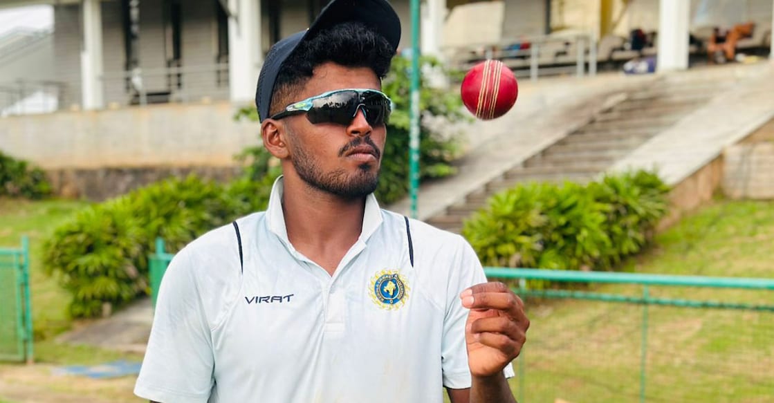 Pavan Raj bagged 5/83 for Kerala against Uttarakhand. Photo: KCA