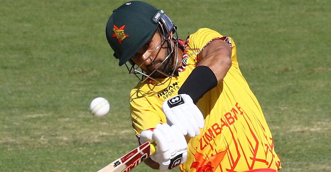 Sikander Raza in action for Zimbabwe. Photo: ICC