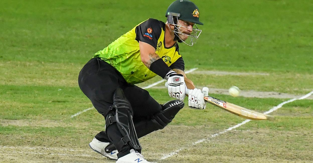 Matthew Wade in action against Pakistan in the semifinals of the 2021 T20 World Cup. File photo: AFP/Indranil Mukherjee