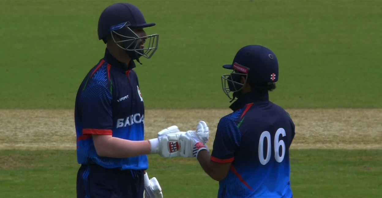 Openers Abhimanyu Singh and Shashwat Rawat held a 90-run partnership for Baroda against Bengal. Photo: X/@BCCIdomestic