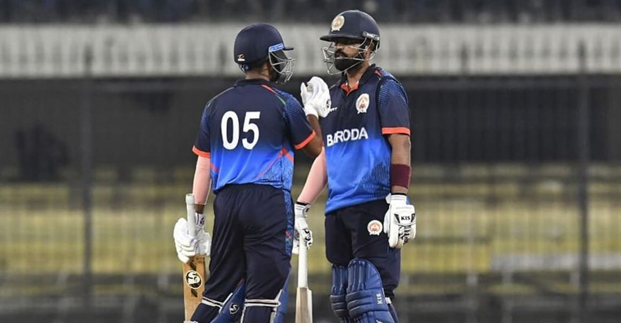 baroda-cricket-t20 Baroda batters also set a record for most sixes in a T20 innings, with 37 hits clearing the fence.