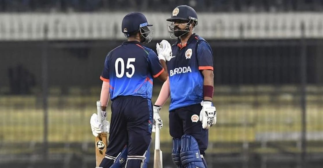 Baroda batters also set a record for most sixes in a T20 innings, with 37 hits clearing the fence. 