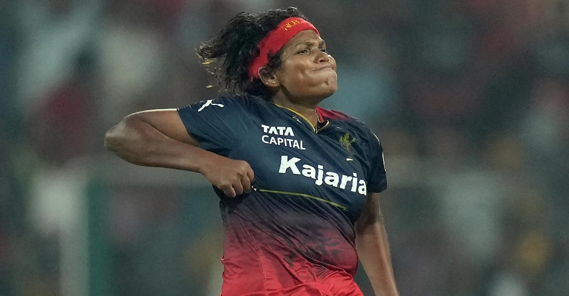 It was a game to remember for Asha Shobana. Photo: PTI/Shailendra Bhojak