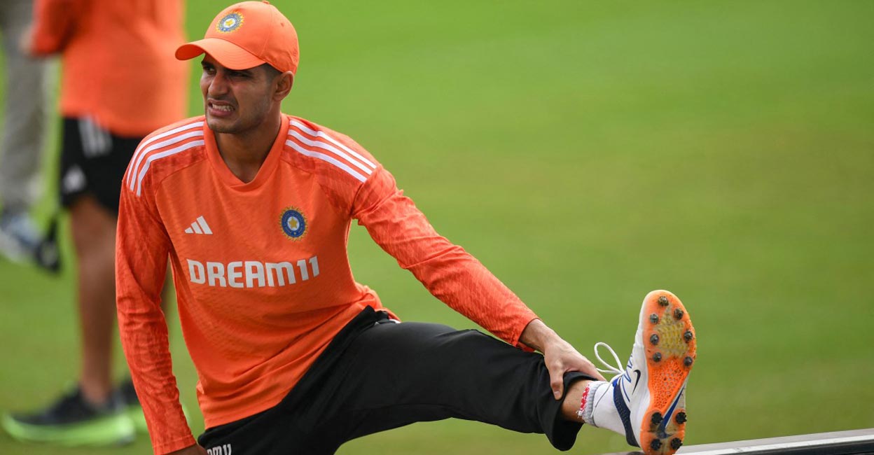  Shubman Gill  had taken four catches during England's first innings. File photo: AFP/Noah Seelam