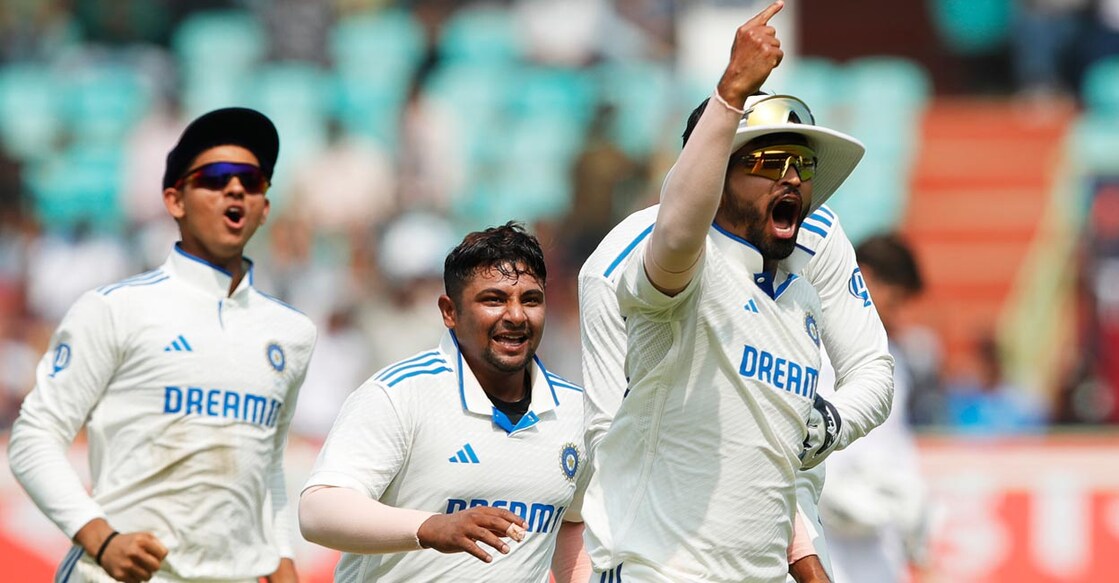 Shreyas Iyer is delighted to see the back of Ben Stokes. Photo: X@BCCI 