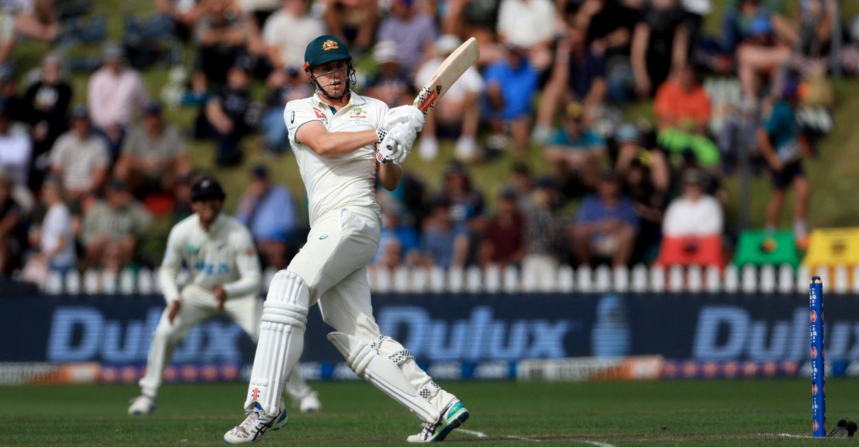 Cameron Green made a match-winning hundred in the first Test against the Kiwis. File photo: AFP/Marty Melville