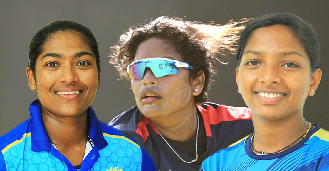 From left: S Sajana, Asha Sobhana and Minnu Mani. File photos: KCA & IANS