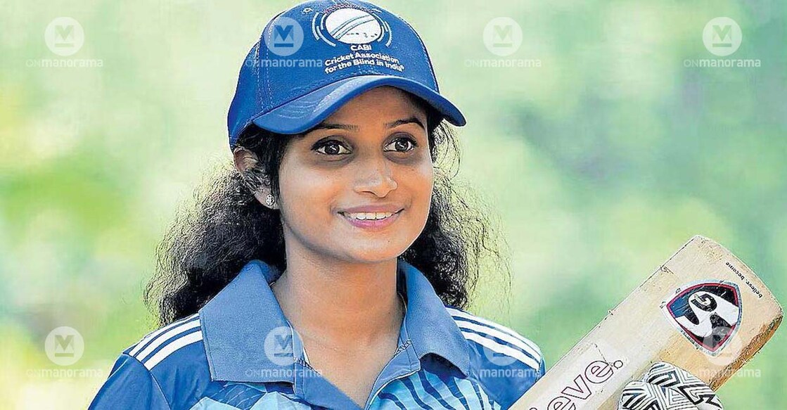 Sandra is a second-year BEd student of NSS Training College at Ottapalam. Photo: Manorama/Vishnu V Nair