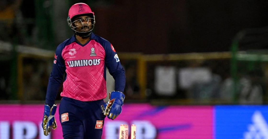It was a tough loss to digest for Sanju Samson. Photo: AFP/Arun Sankar 