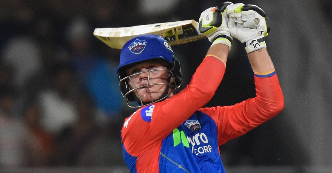 Jake Fraser-McGurk en route to his fifty. Photo: IANS