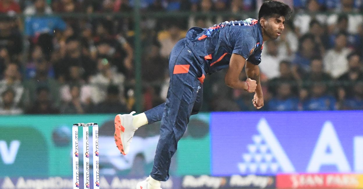 Mayank Yadav in action. Photo: IANS