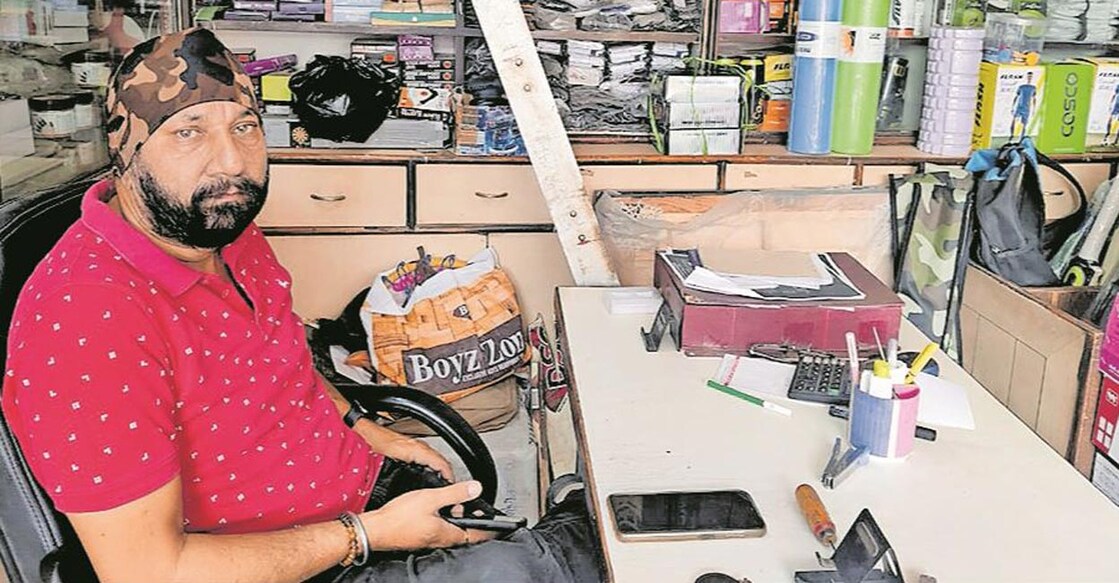  Paramjit Singh at his store in Ranchi