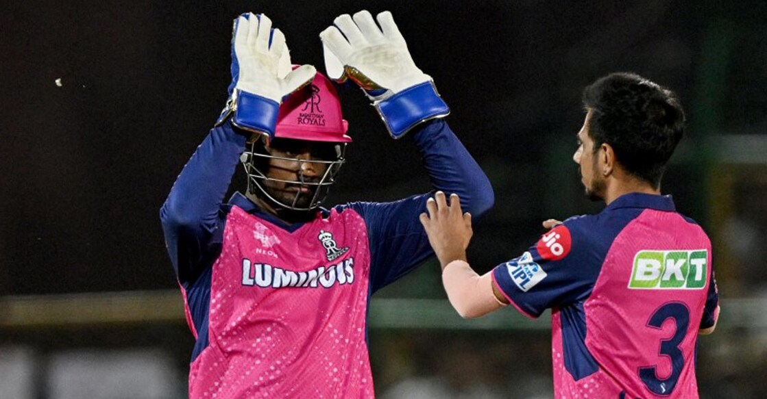 Sanju Samson and Yuzvendra Chahal have made it to the squad based on their IPL success. File photo: AFP/Arun Sankar
