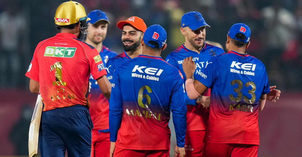 RCB RCB nocthed up up their fourth win on the trot. Photo: PTI/Ravi Choudhary