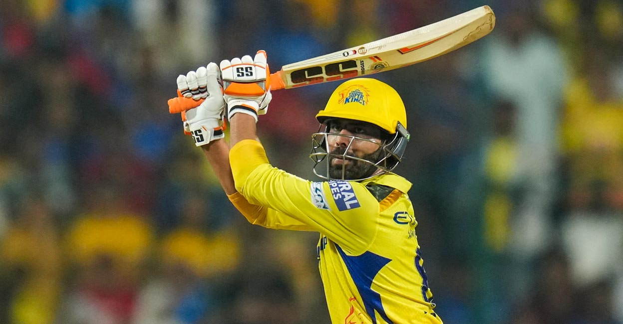 Ravindra Jadeja Ravindra Jadeja fought hard for CSK. Photo: PTI/Shailendra Bhojak