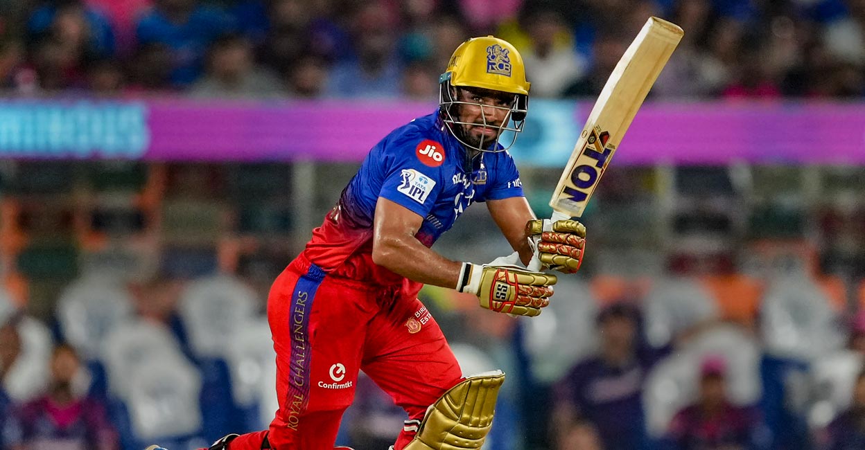 Mahipal Lomror RCB southpaw Mahipal Lomror made 32. Photo: PTI/Kunal Patil