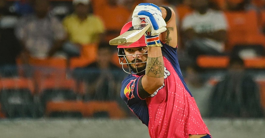 Riyan Parag top-scored for RR. Photo: PTI
