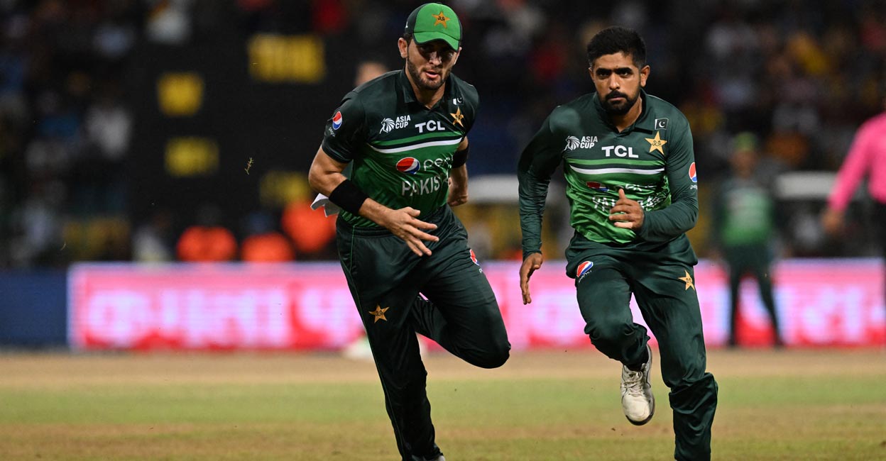 Afridi & Babar It is often speculated that Pakistan team has two factions -- one led by skipper Babar, while the other group is under Afridi's control. File photo: AFP/Farooq Naeem