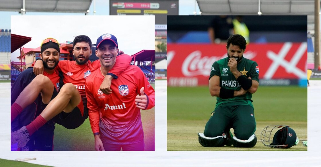 USA are second with five points, which means third-placed Pakistan (two points) cannot finish in the top two even if they beat Ireland on Sunday. Photos: ICC/AFP